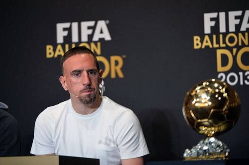 Franck Ribery missed out on the 2013 Ballon d'Or to Cristiano Ronaldo (not in pic)