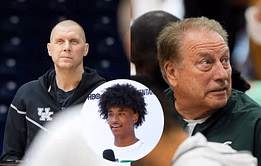 Trevor Ariza's son, Tajh Ariza, puts on a show as Mark Pope, Tom Izzo watch courtside