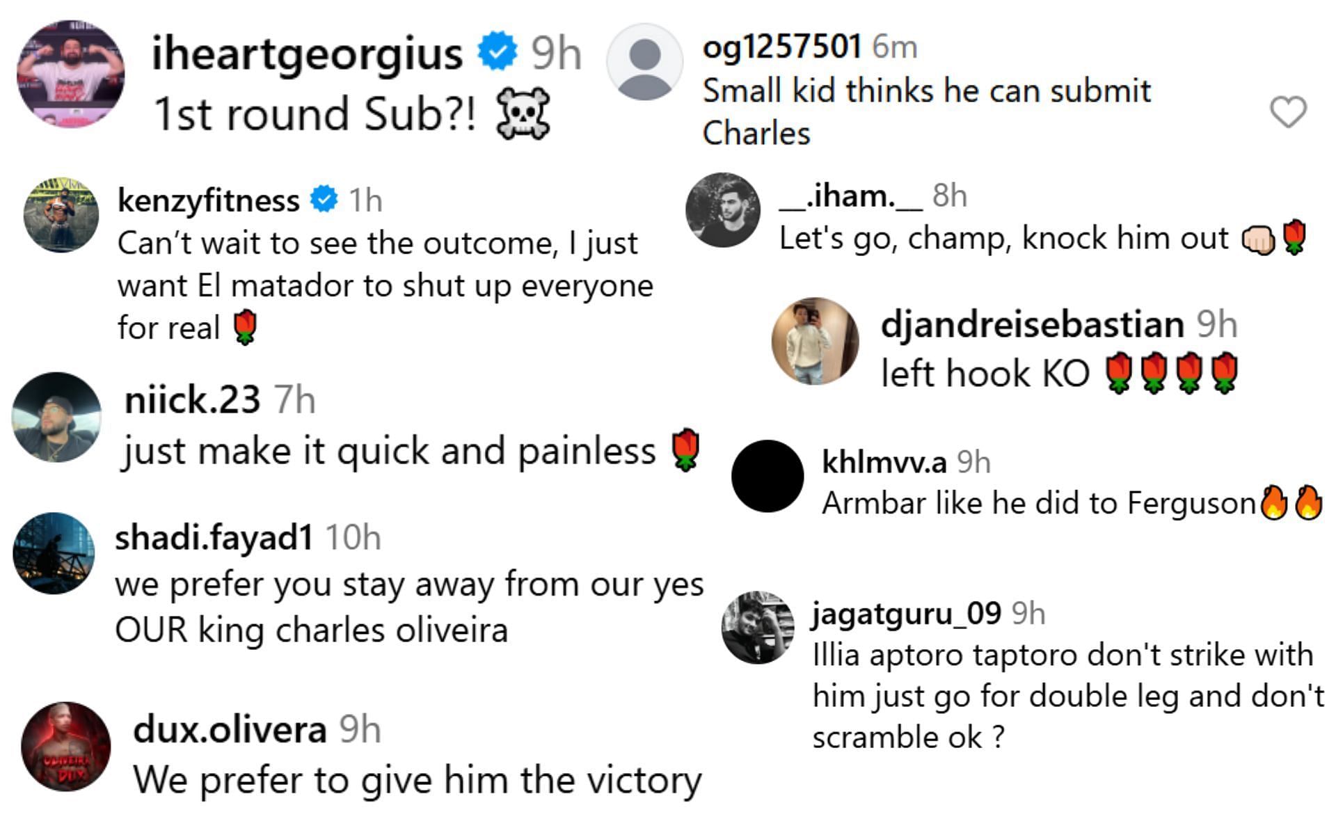 Fan reactions. [Screenshots courtesy: @iliatopuria on Instagram]