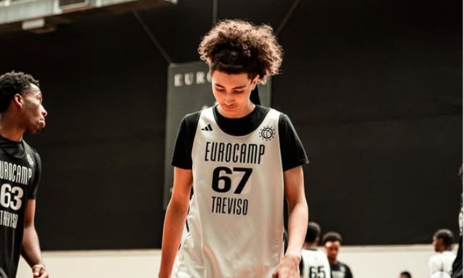 Adam Oumiddoch during the Adidas Eurocamp (source: IG/ adamoumiiii)