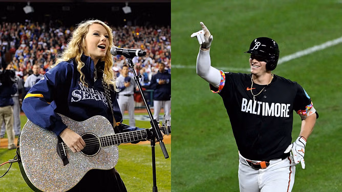 "Why is Taylor Swift the face of every professional sports franchise?" - Fans amused as pop icon infiltrates MLB after Orioles' incredible win vs Rays