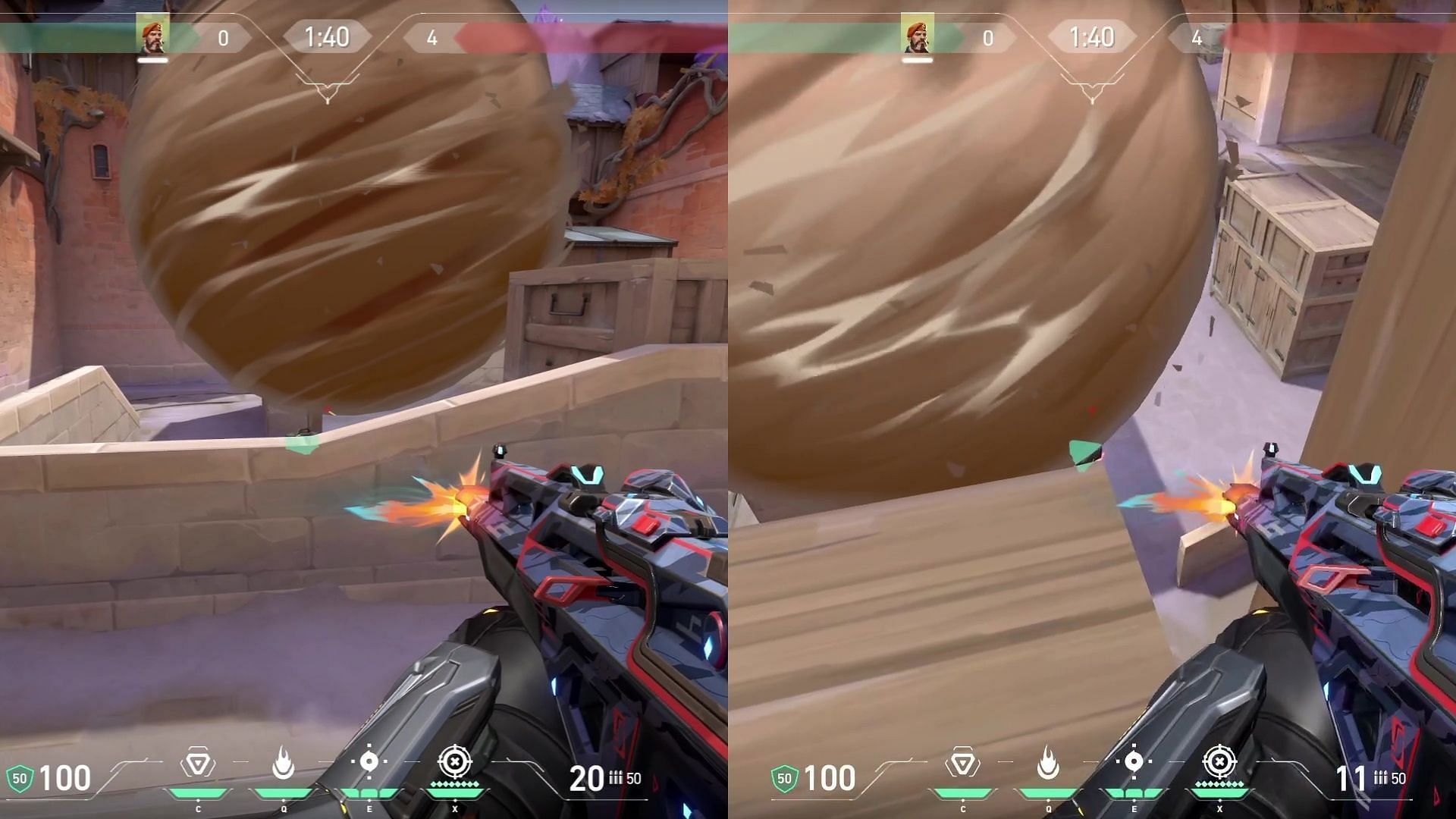 How the one-way smokes look in-game (Image via Riot Games)