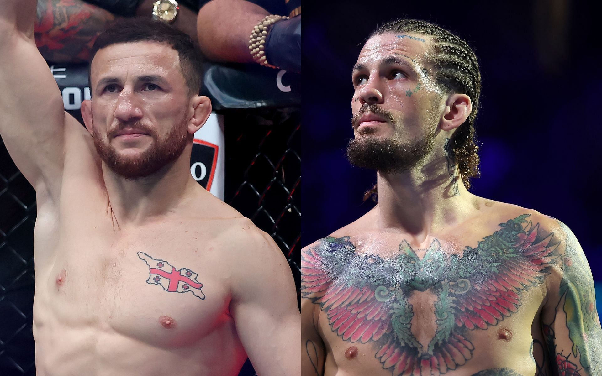 Merab Dvalishvili offers advise to Sean O