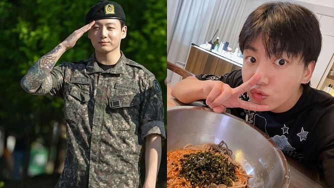 "So proud of you" — Fans applaud BTS' Jungkook as he opens up about enjoying his military cooking duties despite weekend shifts