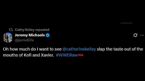 Cathy Kelley reposted the post (via X)
