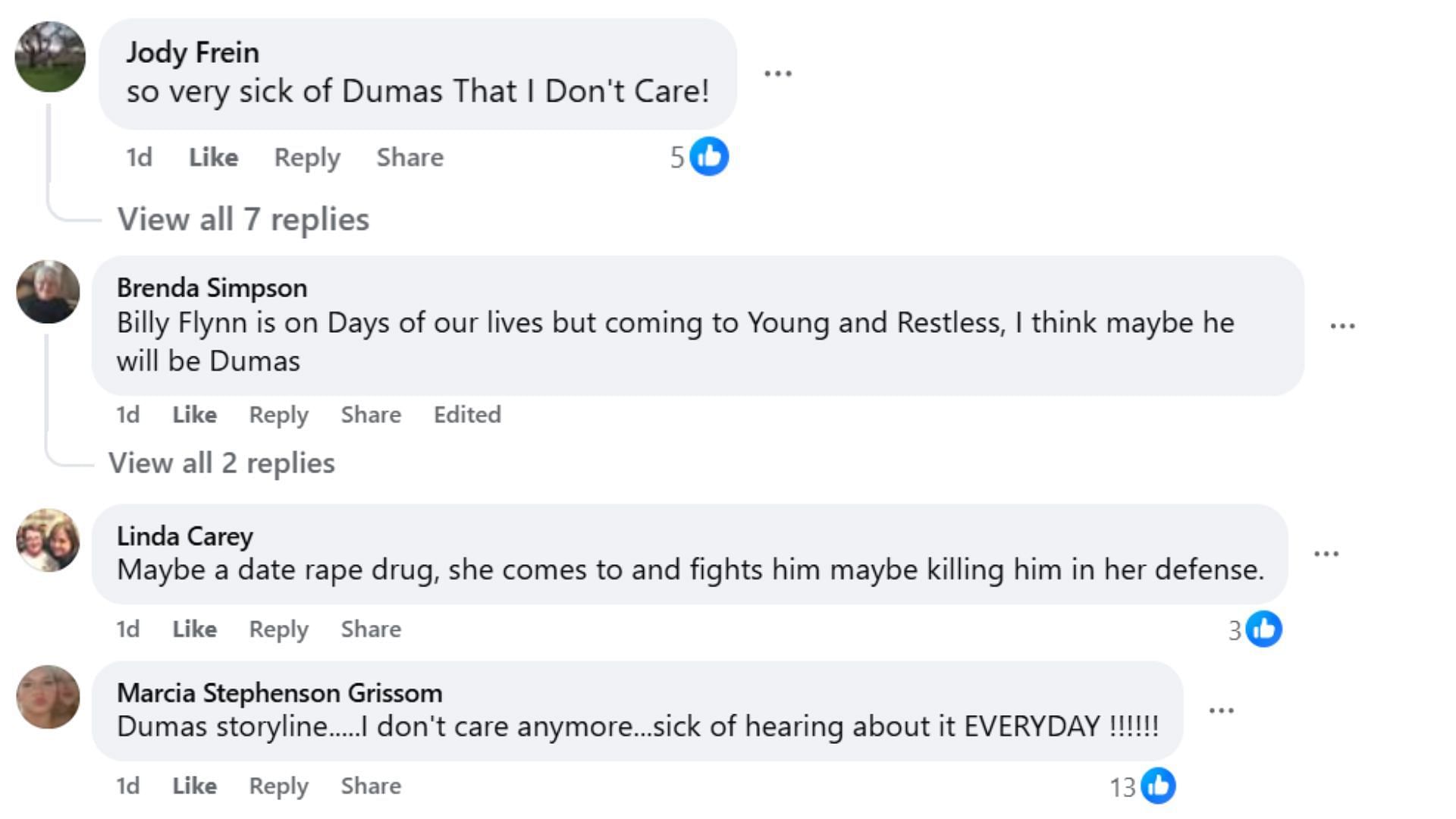 Comments by fans on the post (Image via Facebook/@Trulee Anne)