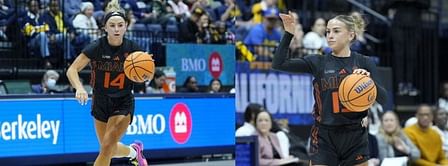 Miami's Hanna & Haley Cavinder clap back at a fan who called them "trash" and unqualified to play in the WNBA