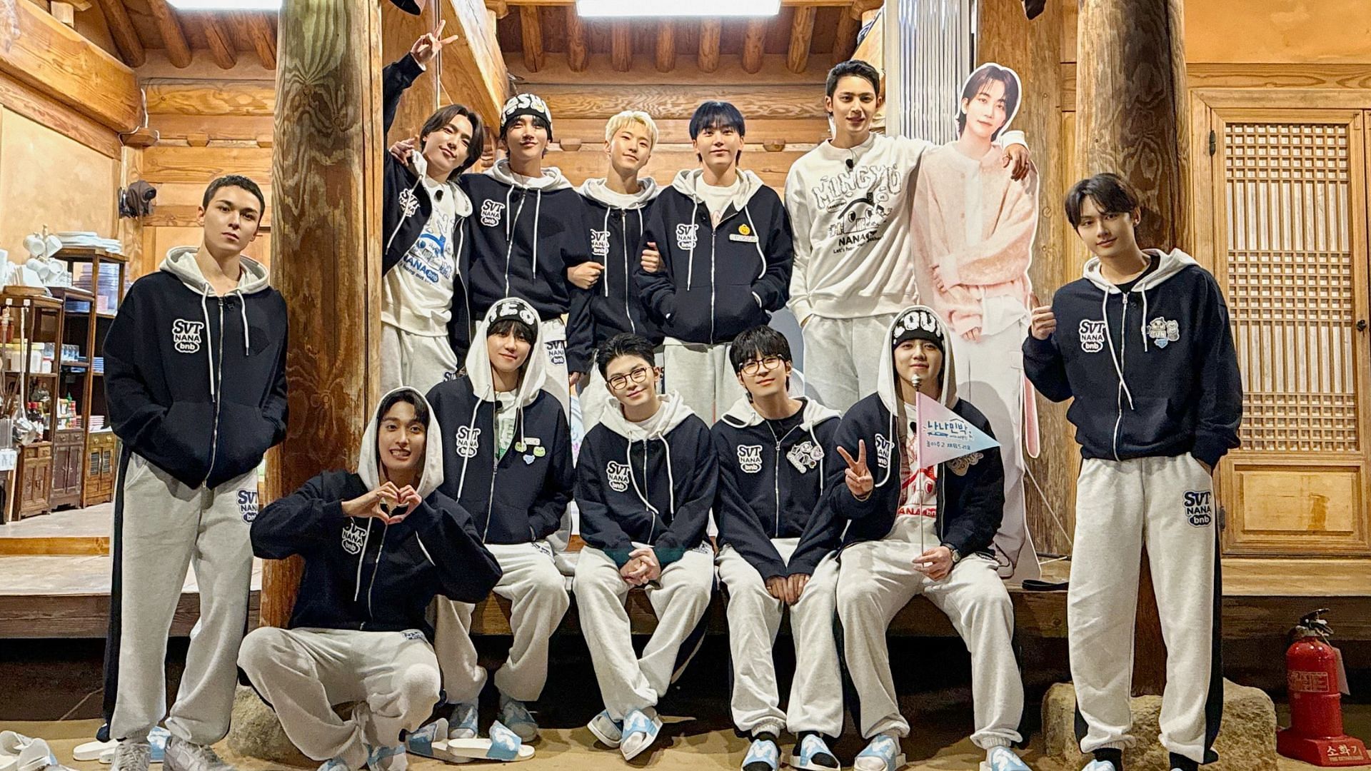 NANA bnb with SEVENTEEN episode 1 recap: Na PD kidnaps the members for a guest house staycation (Image Via X/@pledis_17) 