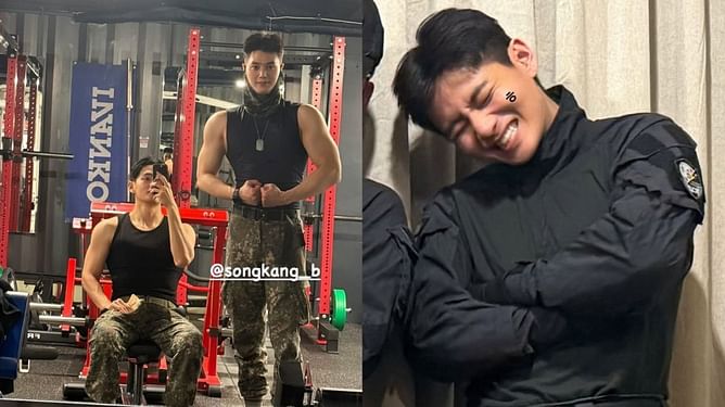"Glow-up is actually insane"- Fans swoon over BTS' Kim Taehyung's military body transformation ahead of discharge