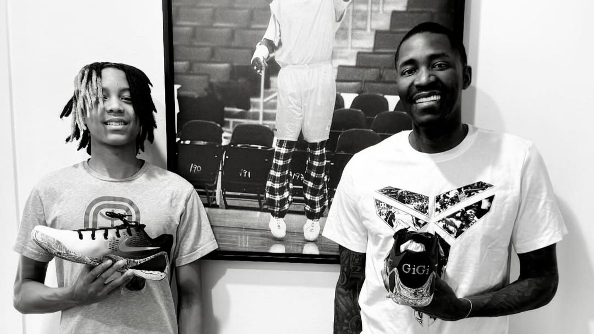 Former NBA star Jamal Crawford and his son JJ Crawford (Source: @jamalcrawford on IG)