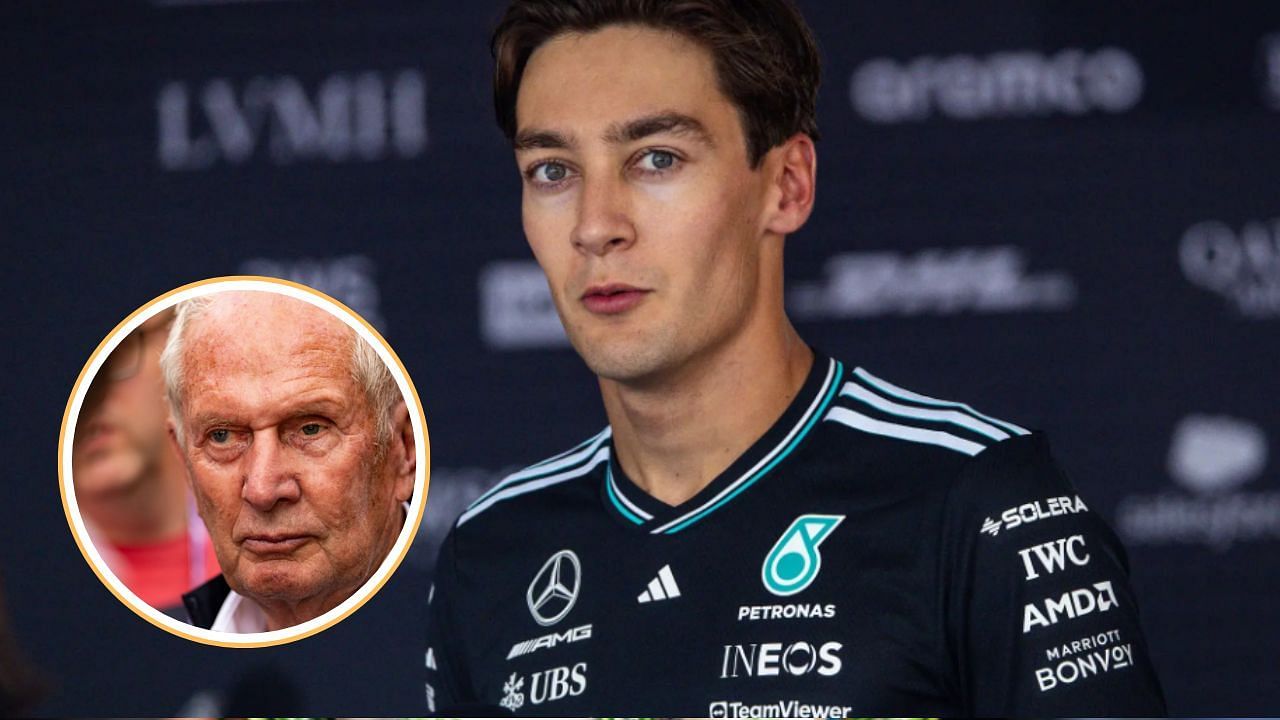 George Russell and Helmut Marko