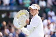 Krejcikova at the Championships - Wimbledon 2024 - Source: Getty