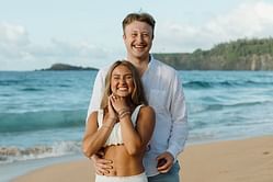 Nebraska volleyball's Maisie Boesiger gets emotional to a video capturing her surprise beach proposal