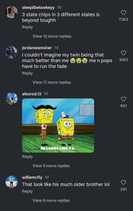 Fans react to Cooper Flagg's brother Ace Bailey (Image credits: Instagram/@sportscenternext)