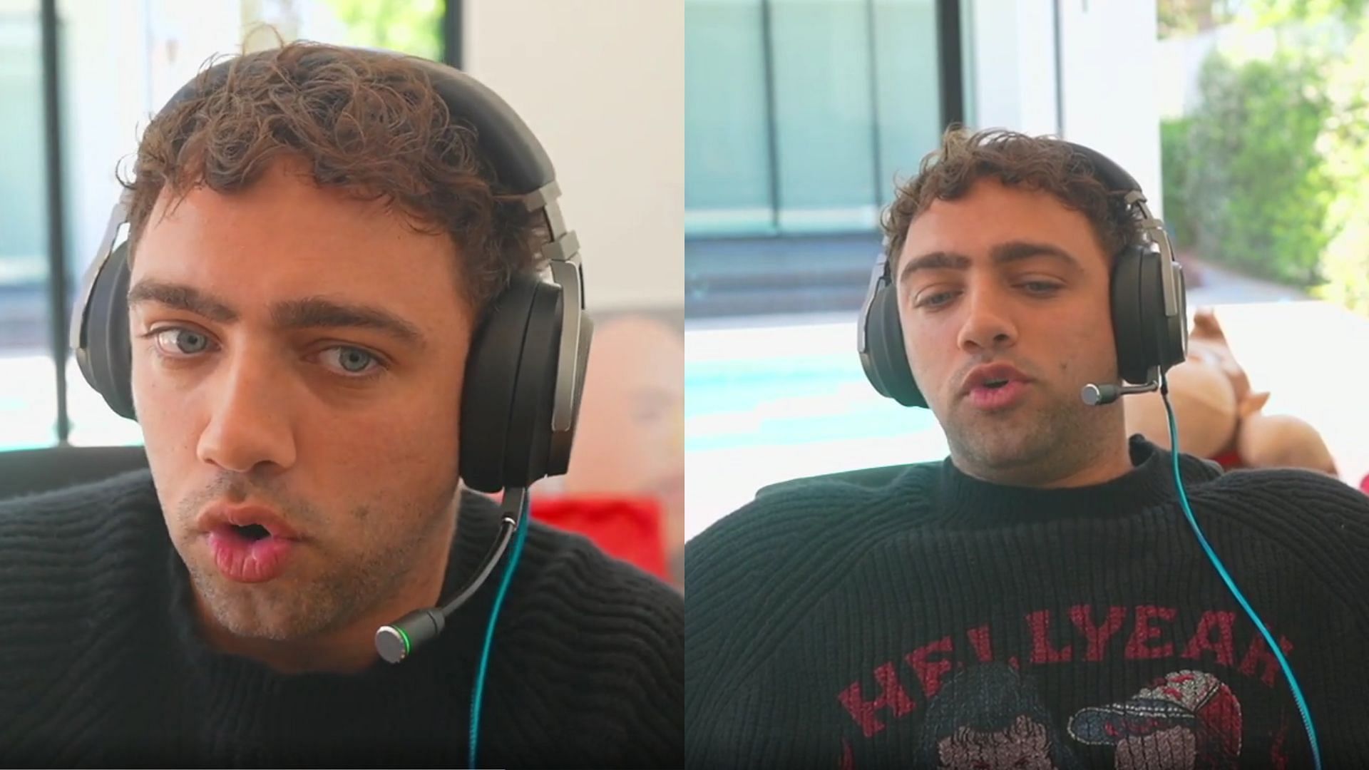 Mizkif speaks on his LA experience (Images via Mizkif/Twitch)