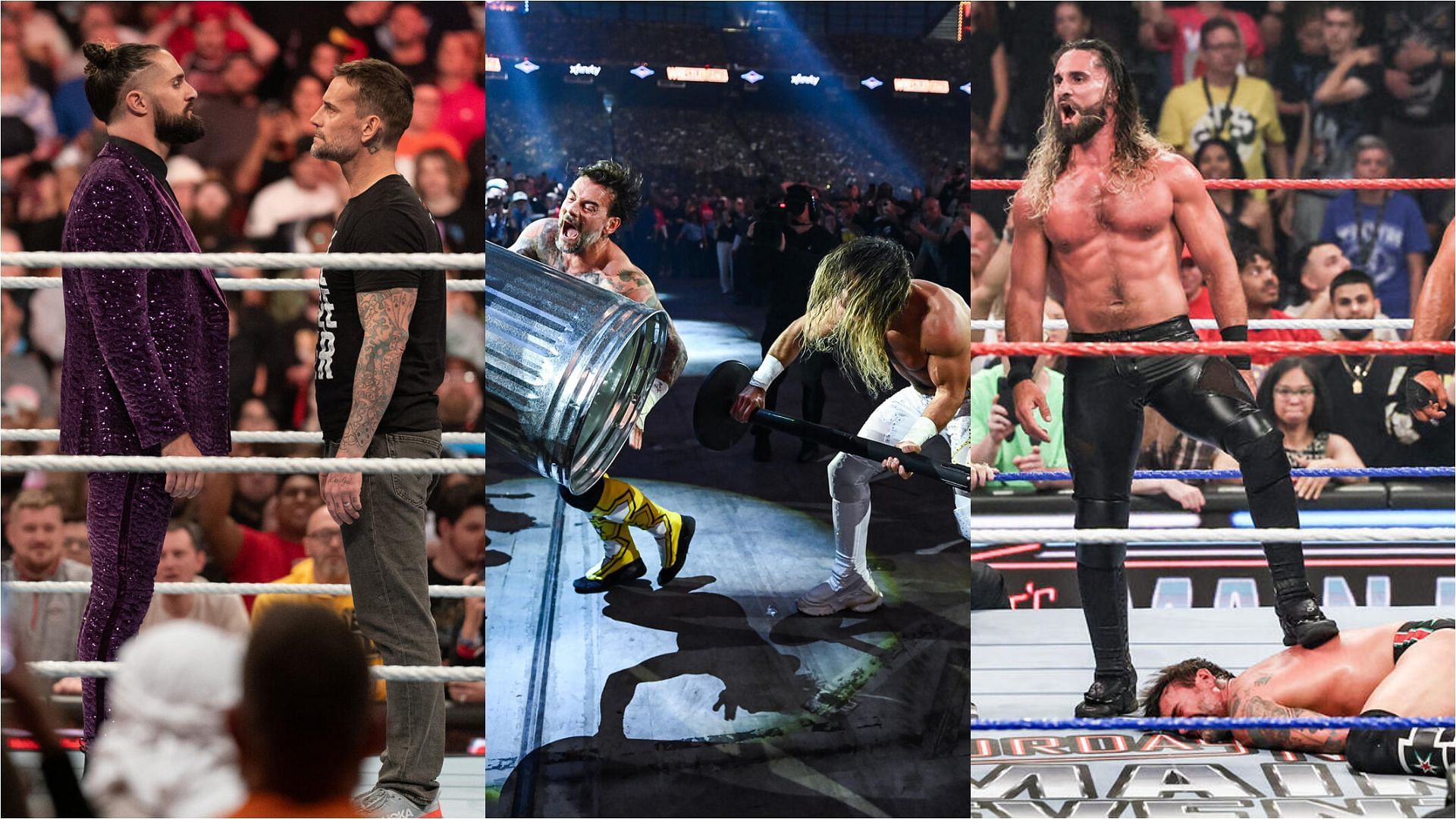 CM Punk and Seth Rollins have been at each other&#039;s throats for over 18 months. [Images via WWE.com]