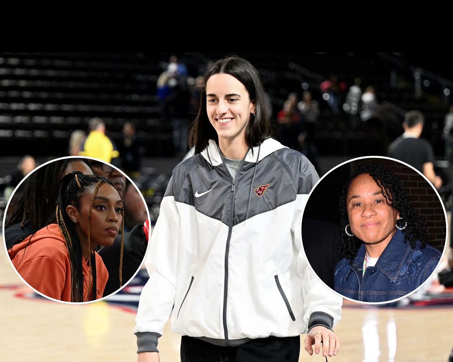 Jason Whitlock takes aim at Renee Montgomery and Dawn Staley over new WNBA show despite rocky history with Caitlin Clark (Image sources: Getty)