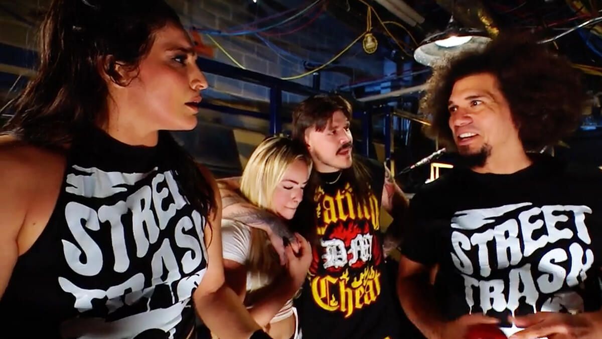 Raquel Rodriguez and Carlito. (Photo: WWE.com)