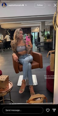 Still taken from Thomalla's Instagram (Source: @sophiathomalla/Instagram)