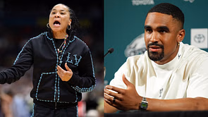 South Carolina HC Dawn Staley opens up on bond with Eagles QB Jalen Hurts: "Coolest cat that I know"