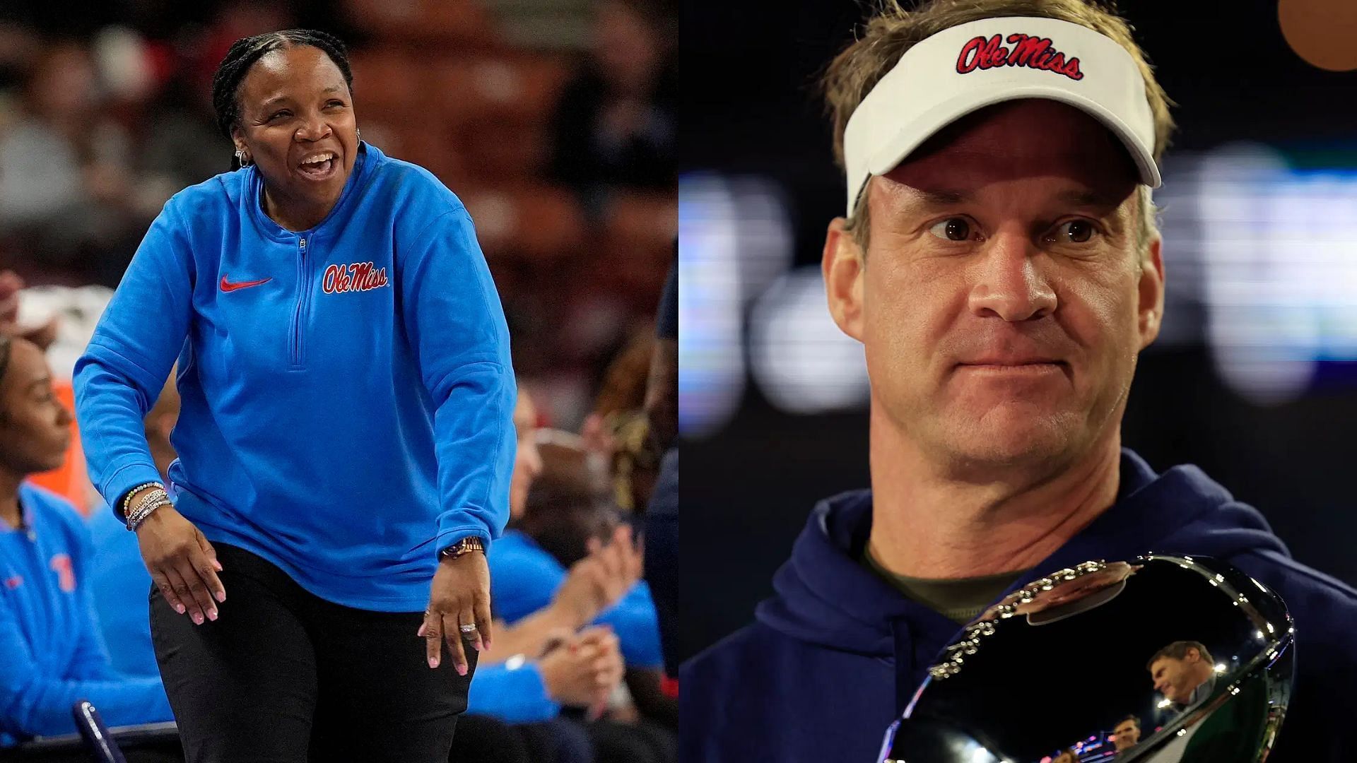 Ole Miss basketball coach Yolett McCuin, Ole Miss football coach Lane Kiffin