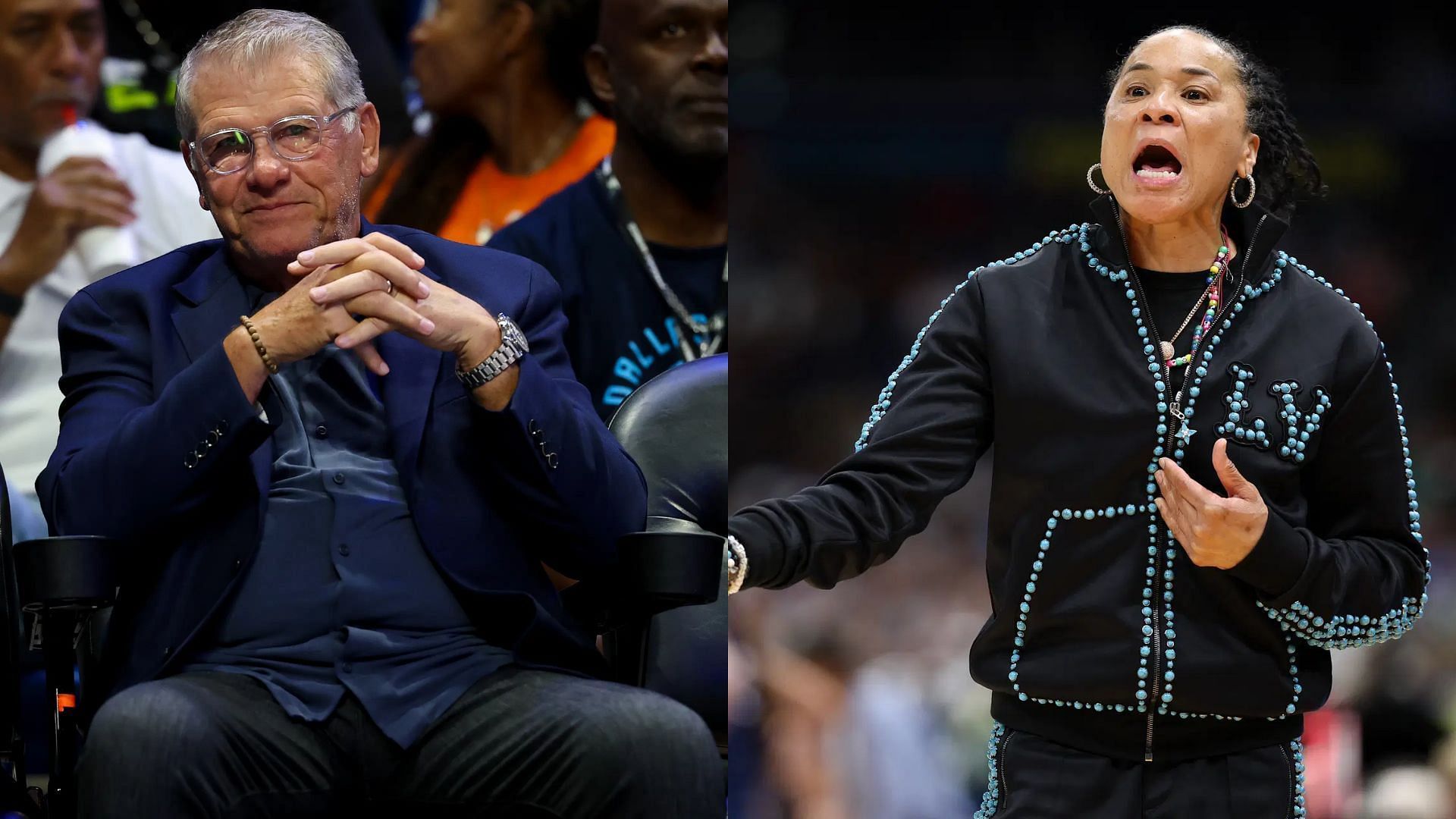 Geno Auriemma and Dawn Staley