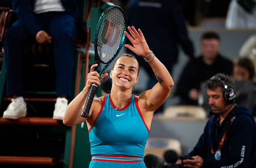 Aryna Sabalenka at the French Open 2025. (Photo: Getty)