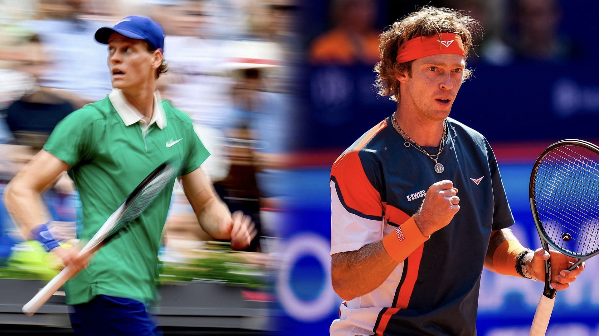 Jannik Sinner vs Andrey Rublev is one of the fourth-round matches at the French Open 2025. (Photos: Getty)