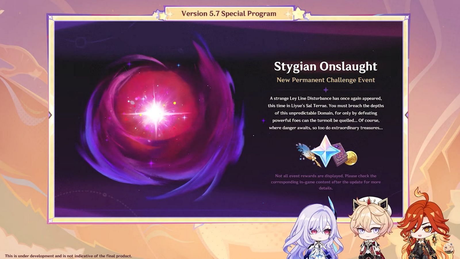 Rewards for completing stage six in Stygian Onslaught game mode
