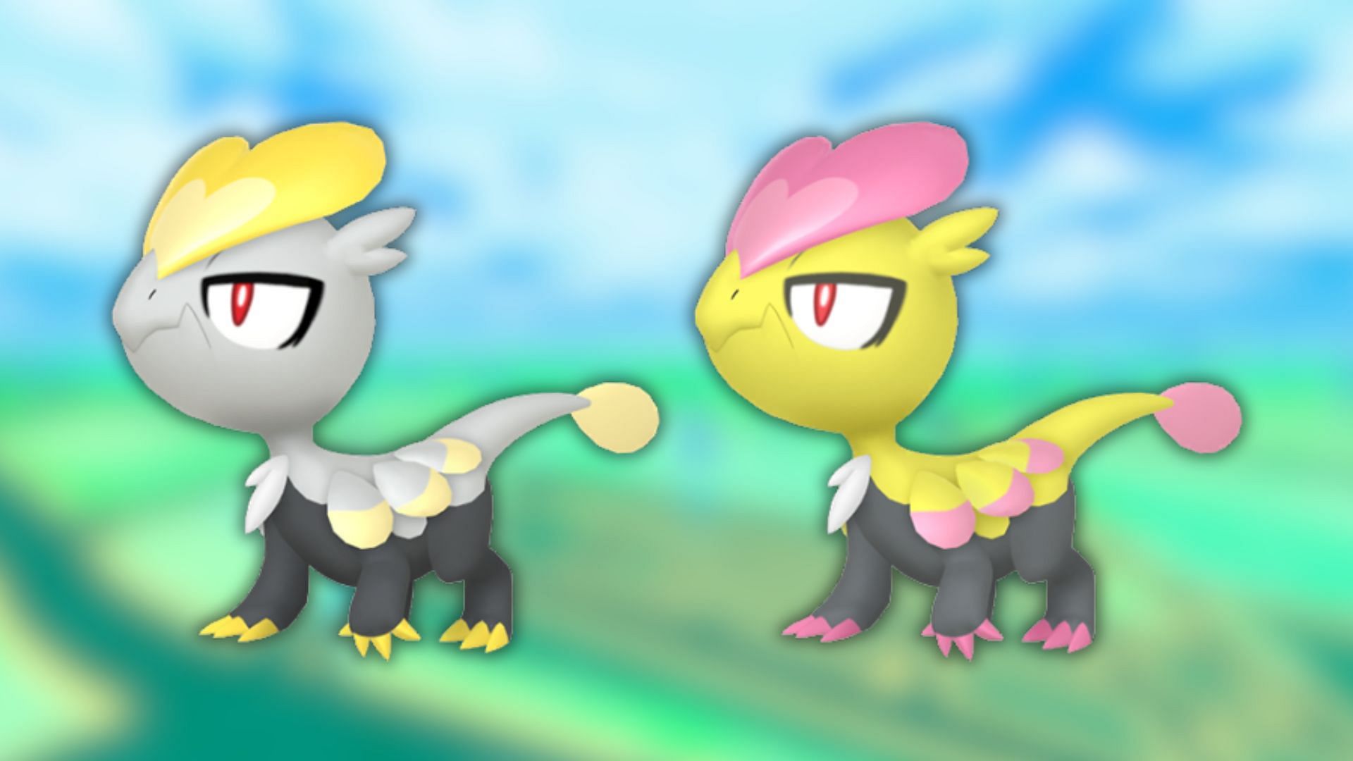 Jangmo-o and its shiny variant (Image via The Pokemon Company)