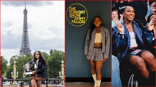 Coco Gauff's public appearance as she celebrated her French Open title | Getty & Instagram