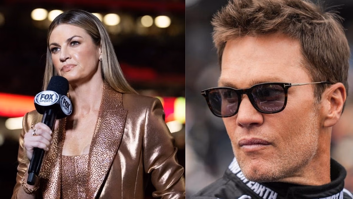 Erin Andrews sends 1-word message to Tom Brady as NFL GOAT shows off gym gains on Instagram