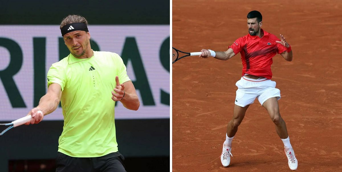 Alexander Zverev (L) vs Novak Djokovic (r) preview, (Source: Getty Images)