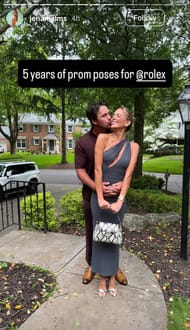 Brooks Koepka and Jena Sims ( via Jena Sims' Instagram story)