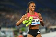Anavia Battle, who won the Diamond League Rome, is an athlete to watch out for at FBK Games 2025 (Photo by Marco Mantovani/Getty Images)