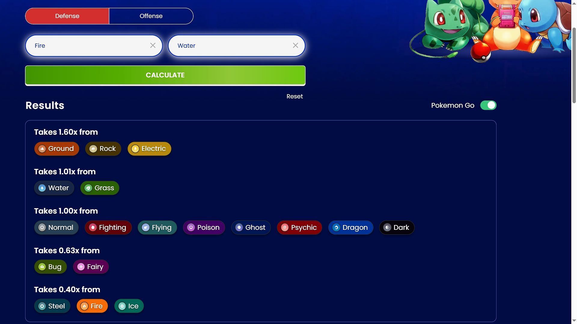 Pokemon GO Volcanion type matchups (Image via Sportskeeda)