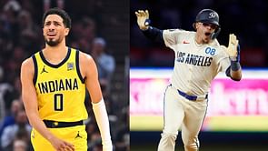 Dodgers' Kike Hernandez reacts to Tyrese Haliburton's unfortunate injury at Pacers vs Thunder Game 7