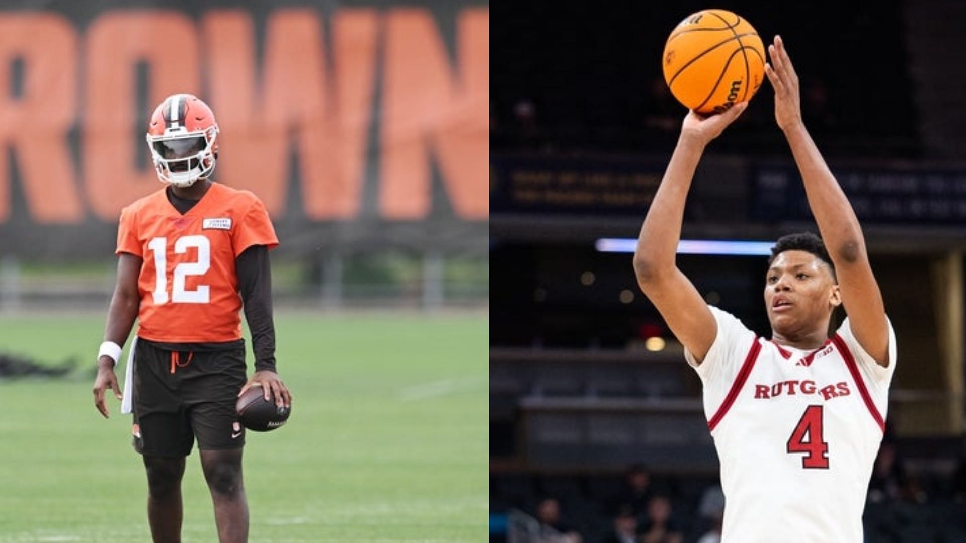 Browns QB Shedeur Sanders and Ace Bailey