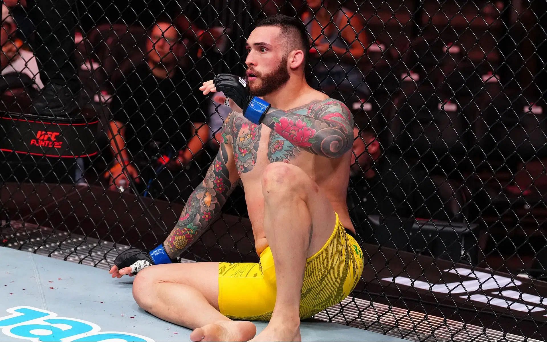 Rodolfo Bellato sustained illegal upkick at UFC Atlanta. [Image courtesy: Getty Images]