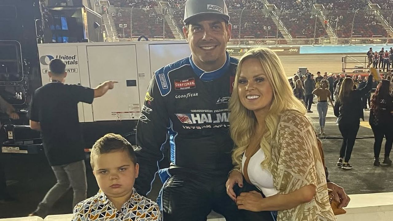 Stewart Friesen, Jessica Friesen, and Parker Friesen
