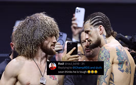 "Sean knows he's cooked" - Fans react to Merab Dvalishvili and Sean O'Malley's intense final faceoff before UFC 316 clash