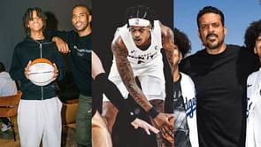 Shaquille O'Neal's son Shareef O'Neal and Matt Barnes react to Chris Paul Jr.'s impressive hooping highlights