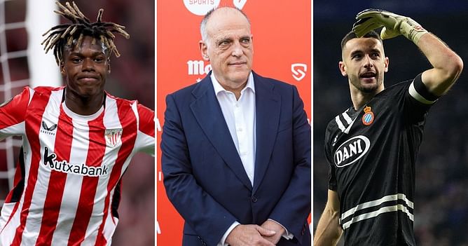 "They have to do things" - LaLiga president claims Barcelona cannot register Joan Garcia and Nico Williams without key changes
