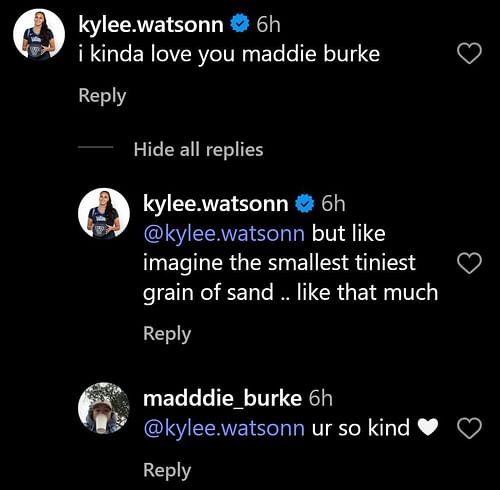 Screenshot via Instagram (@madddie_burke/IG)