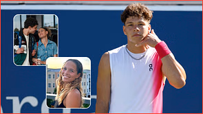Ben Shelton's girlfriend Trinity Rodman and sister Emma react to American breaking into Top 10 of ATP rankings