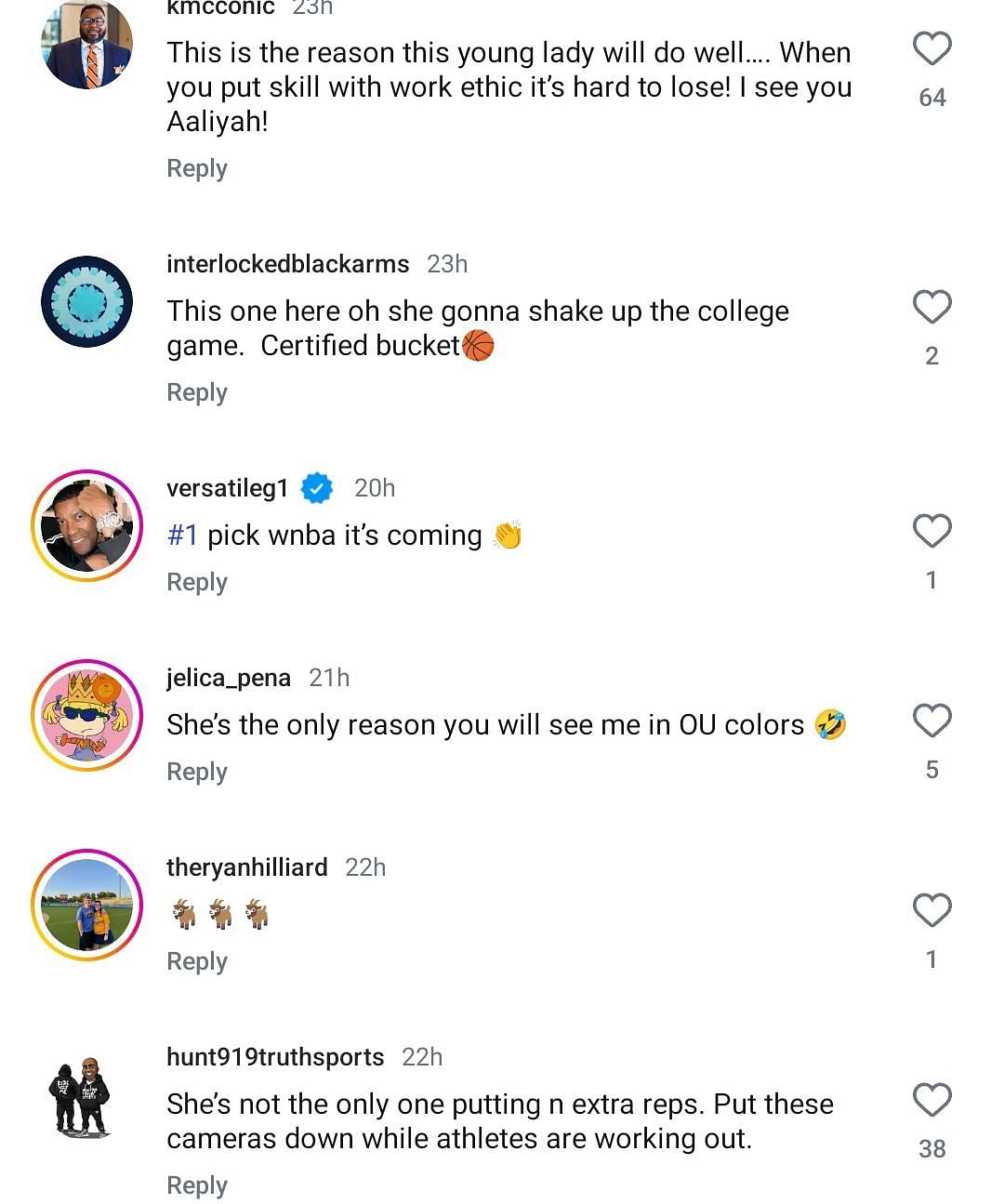 Fans&#039; comments on IG