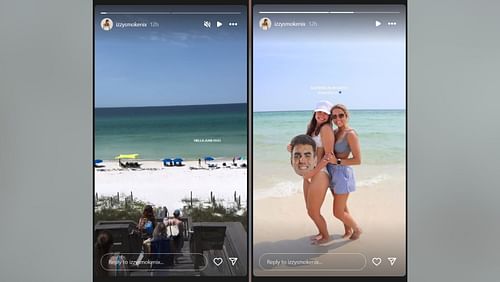 Bo Nix’s wife Izzy drops two-word message soaking up Florida sun (Image Credit: Izzy/IG)
