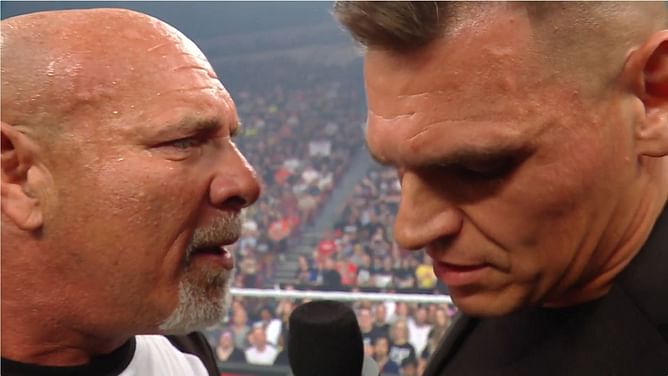 WWE sends two-word message to Gunther after Goldberg's shock return on RAW