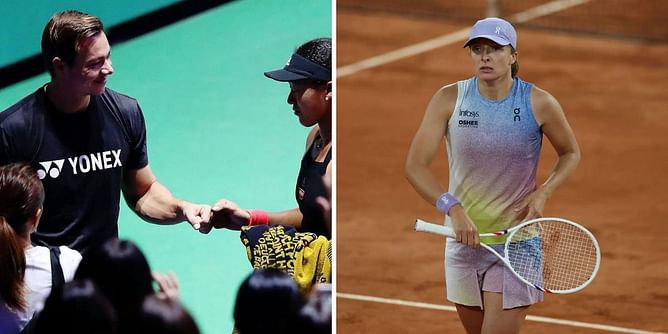 "The bar is too high for Iga Swiatek" - Naomi Osaka's ex-coach defends Pole against criticism for title drought after French Open exit