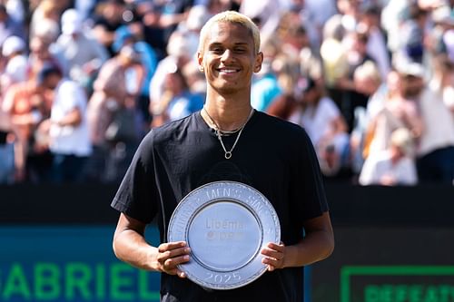 Gabriel Diallo at the Libema Open 2025. (Photo: Getty)